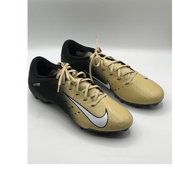 Nike Vapor Untouchable Speed 3 TD Black/Gold Football Cleat AO3034-002 Sz 15 NEW main image 7
